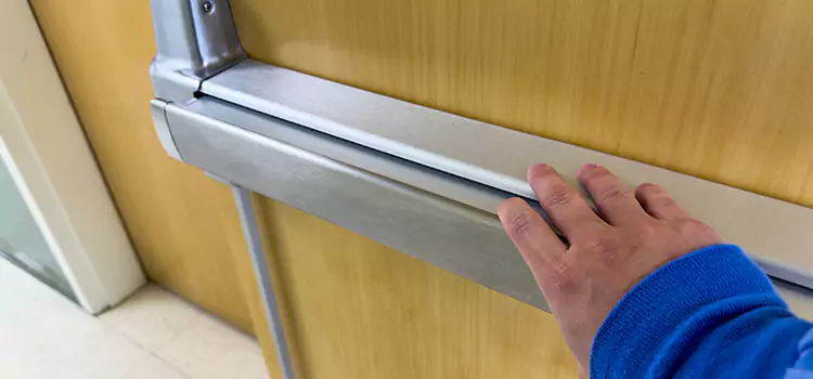 Installing a Push Bar on a Door Green Valley